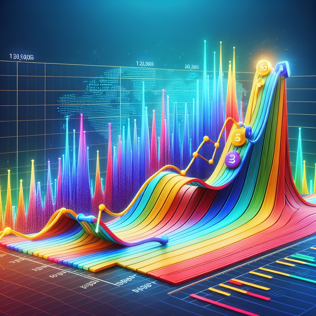 Graphique coloré illustrant la croissance du trafic SEO en Belgique