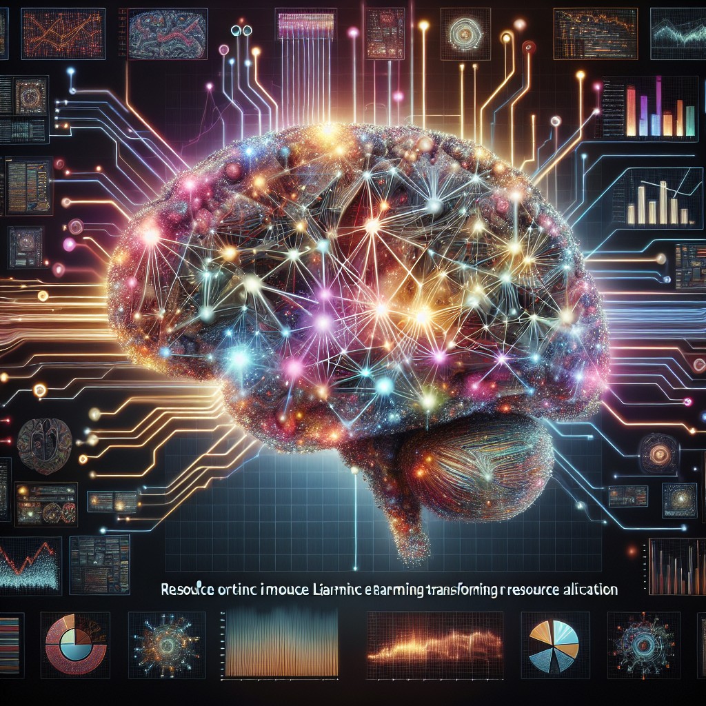 Image de couverture illustrant un cerveau artificiel avec des circuits représentant le Machine Learning transformant l'allocation de ressources.