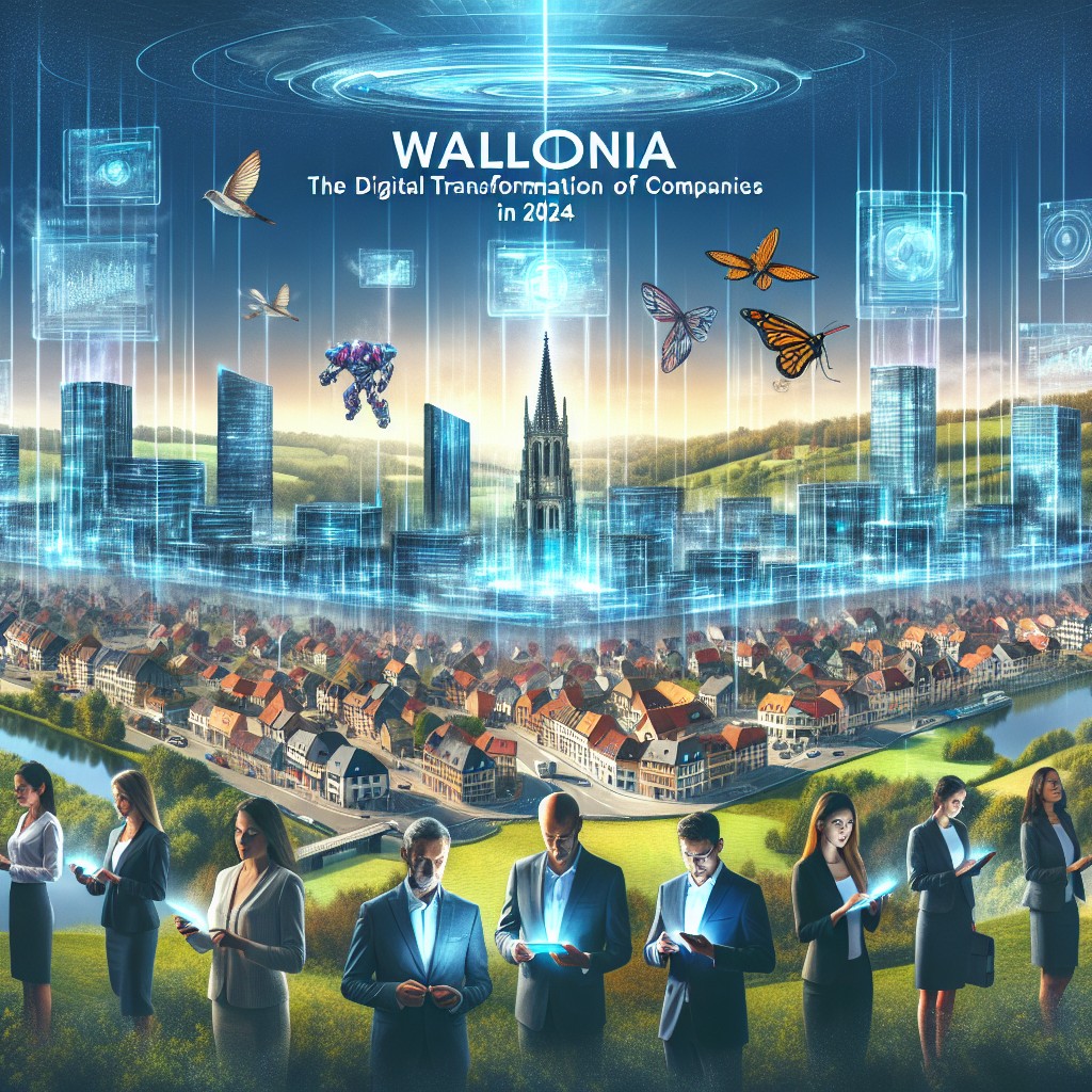 Image de couverture illustrant la transformation digitale des entreprises en Wallonie en 2024.