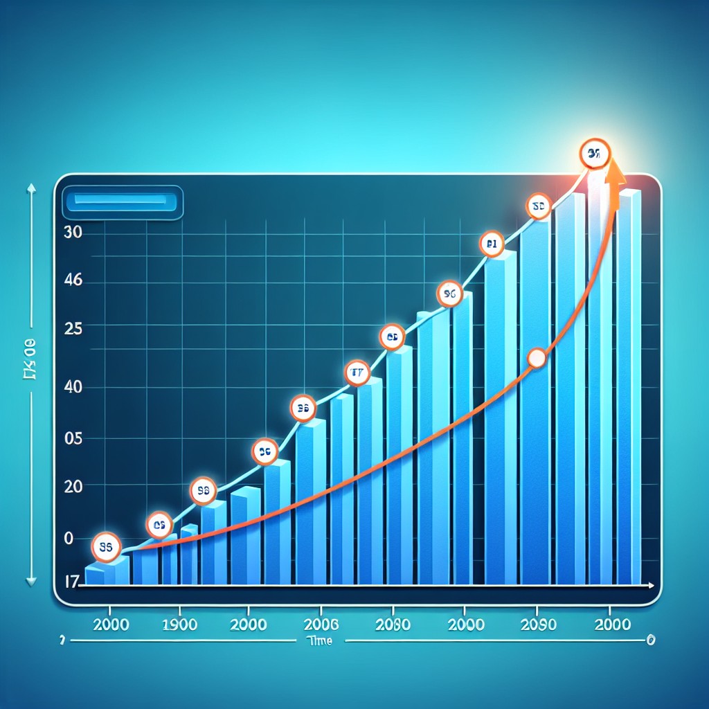 Graphique montrant l'amélioration du SEO grâce à une stratégie de liens efficace