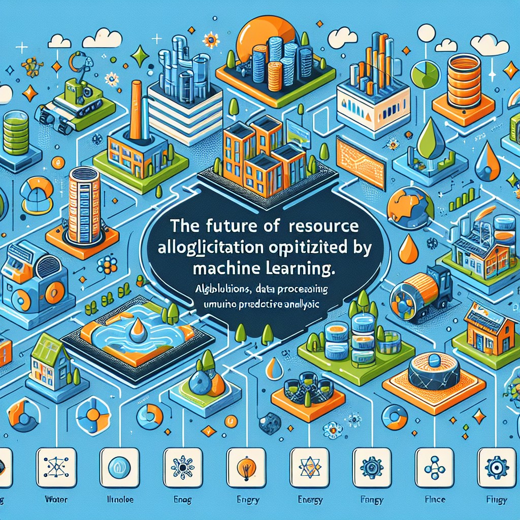 Une infographie captivante illustrant l'avenir de l'allocation de ressources optimisées par le machine learning.