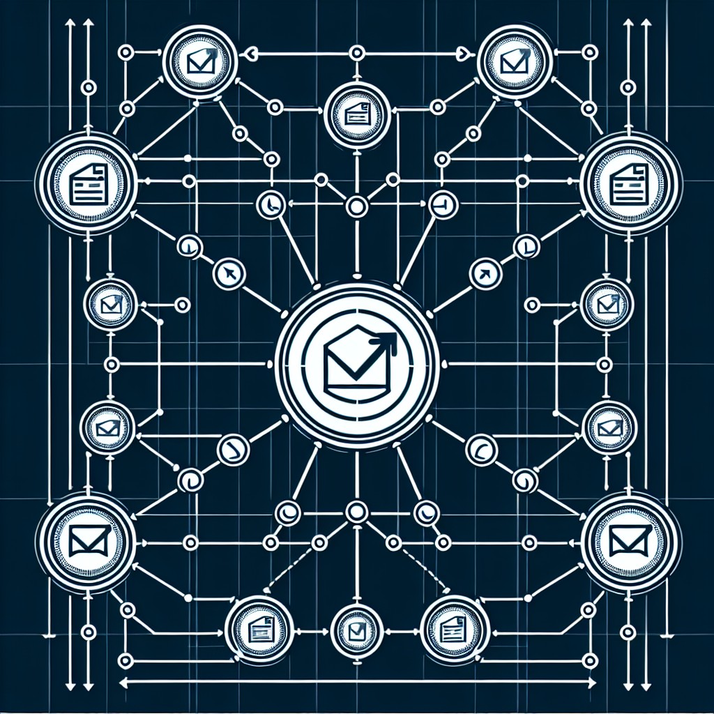 Couverture d'un article sur l'importance des backlinks montrent un réseau de liens interconnectés autour d'un site web