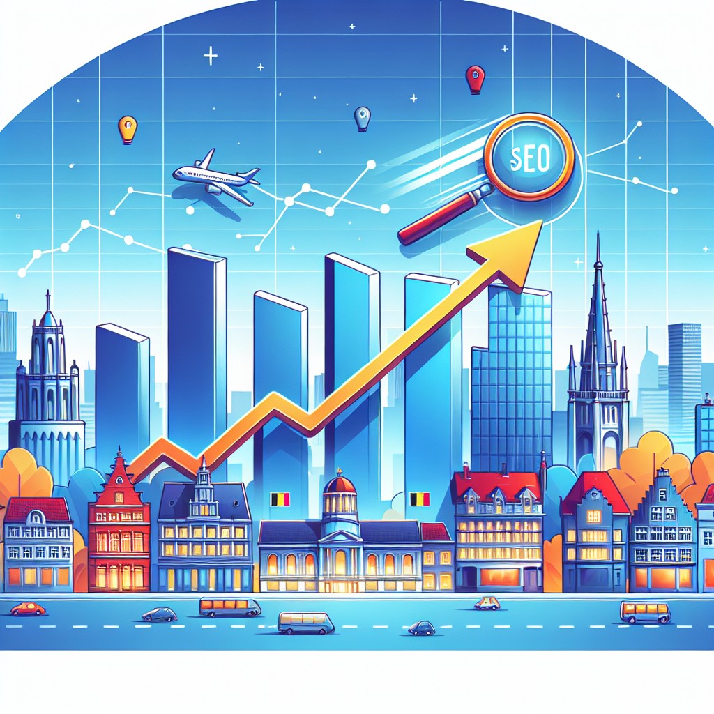 Graphique montrant l'augmentation de l'utilisation d'internet en Belgique, soulignant l'importance du SEO pour les entreprises