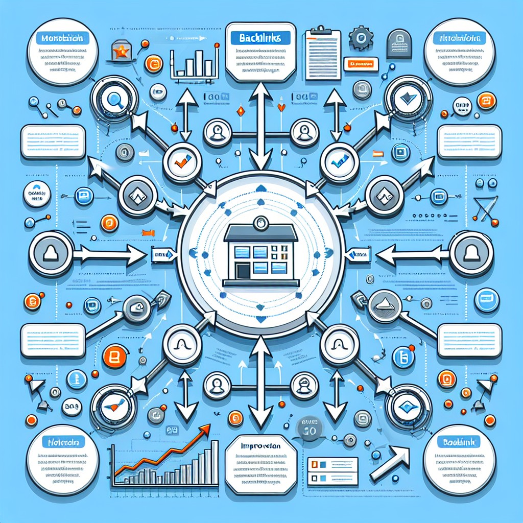 Représentation visuelle de l'importance des backlinks dans l'amélioration du classement SEO.