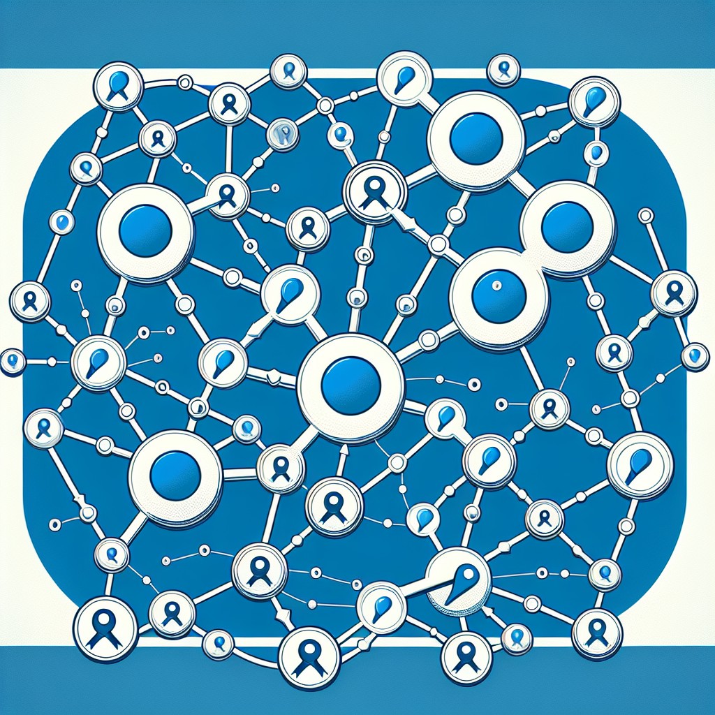 Image montrant des liens interconnectés symbolisant les backlinks dans le contexte du SEO.