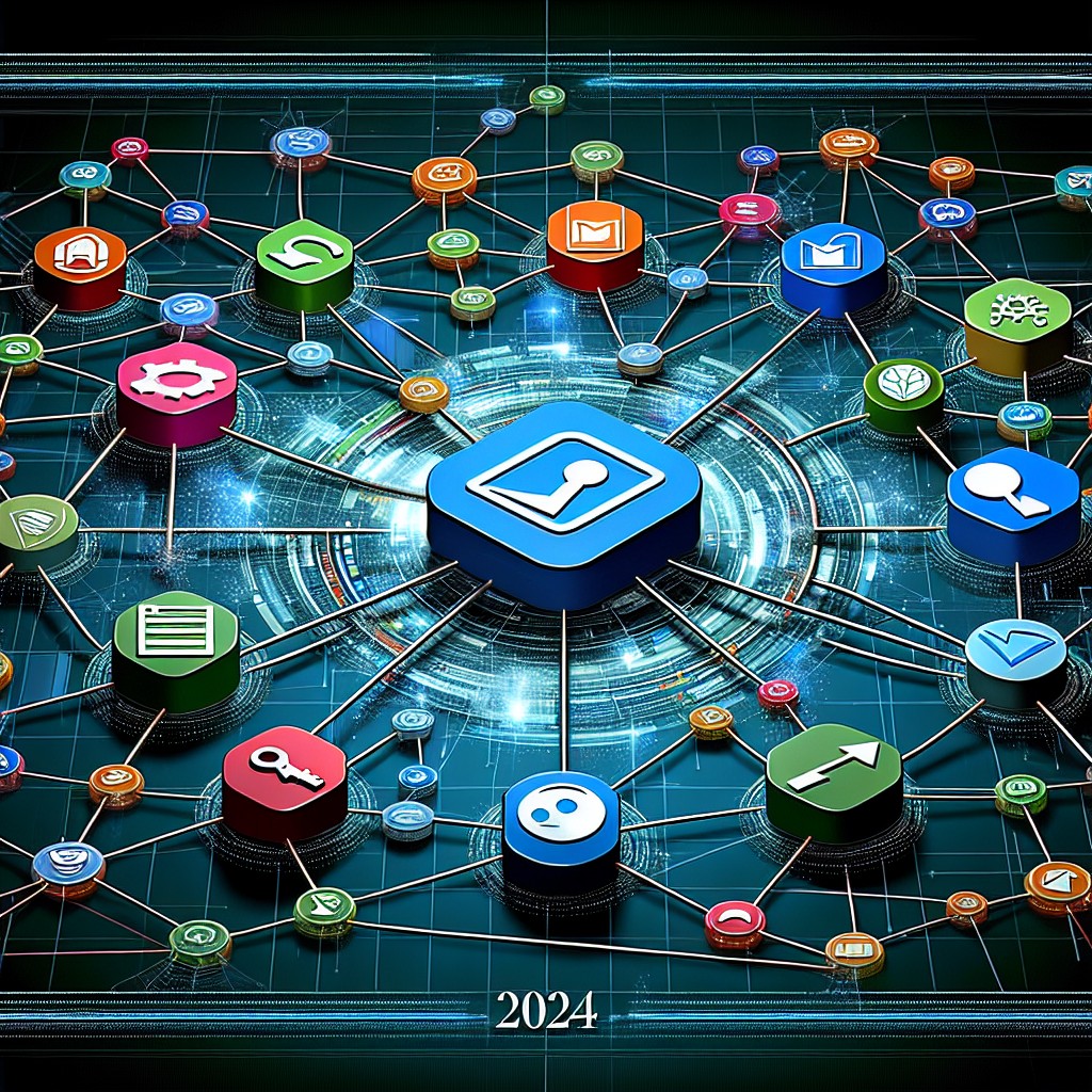 Couverture de l'article montrant une représentation visuelle de backlinks connectant différents sites web, symbolisant leur importance pour le SEO en 2024.