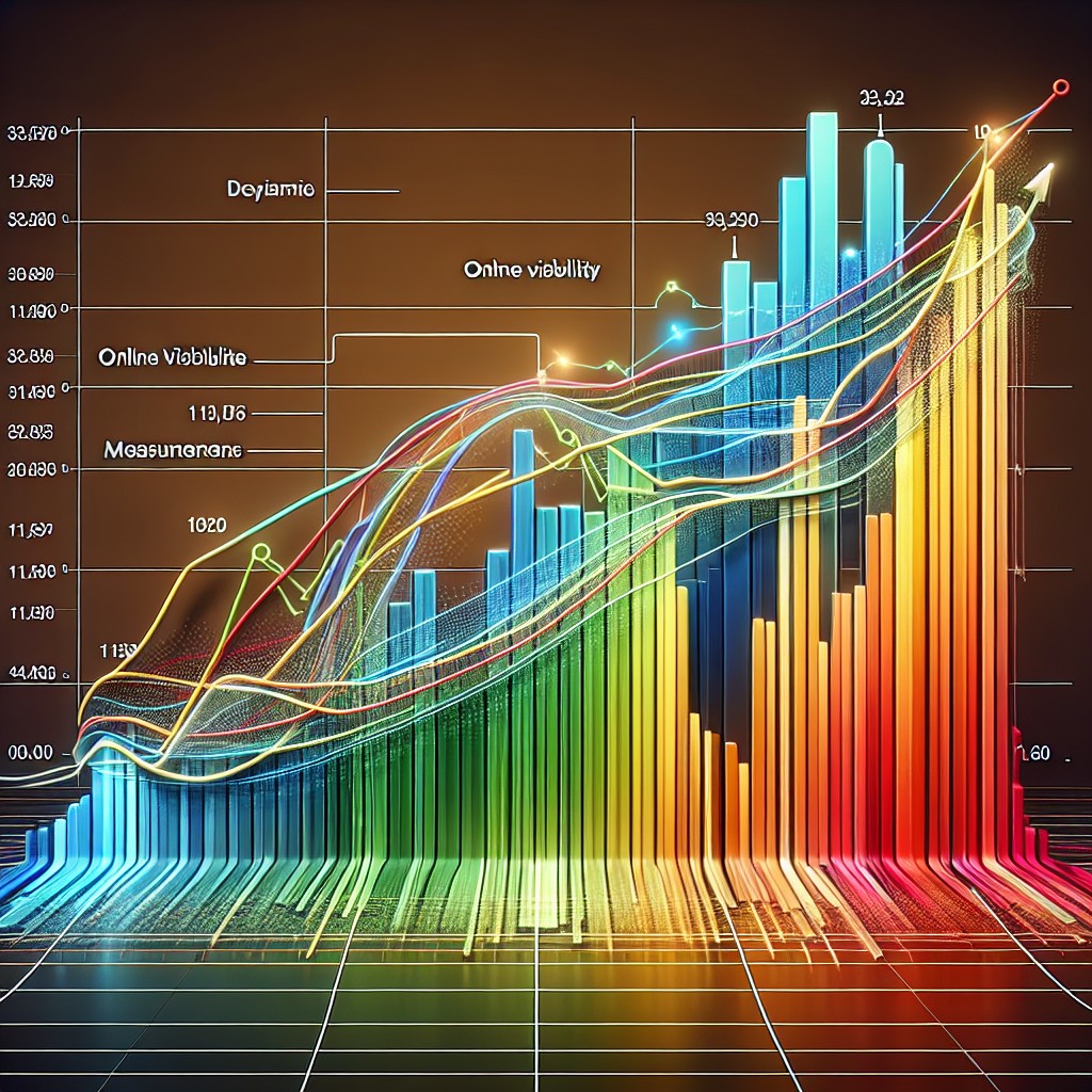 Graphique dynamique illustrant la croissance de la visibilité en ligne pour une entreprise wallonne