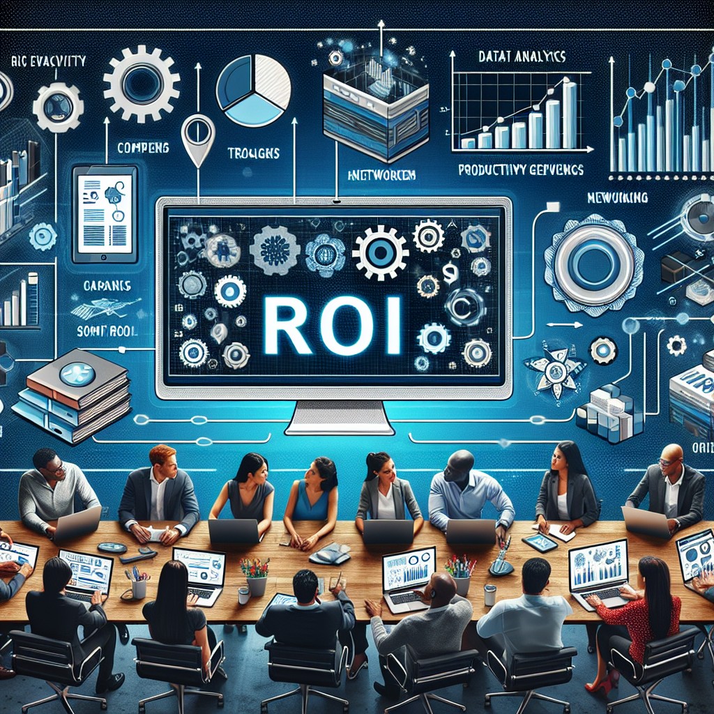 Image représentant une entreprise utilisant des technologies numériques pour maximiser son ROI