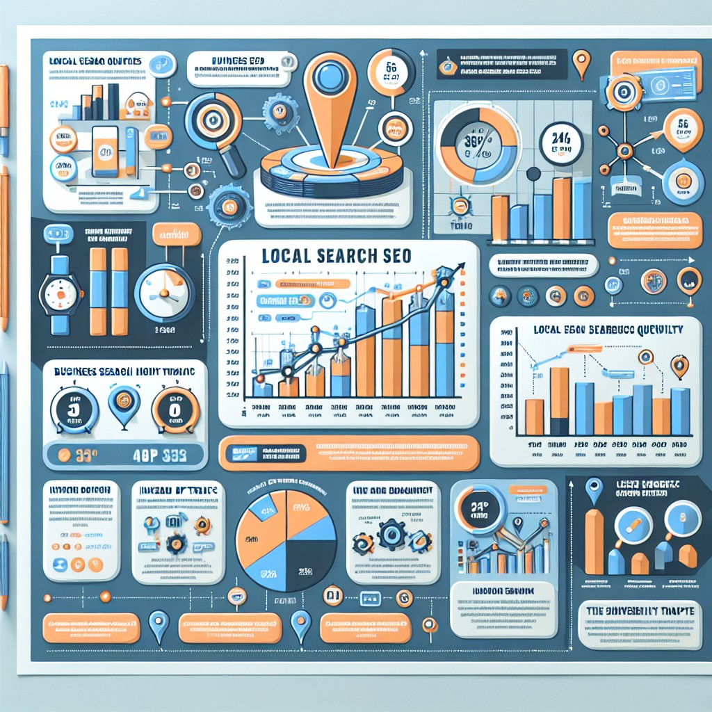 Graphique illustrant l'impact du référencement local sur la visibilité des entreprises