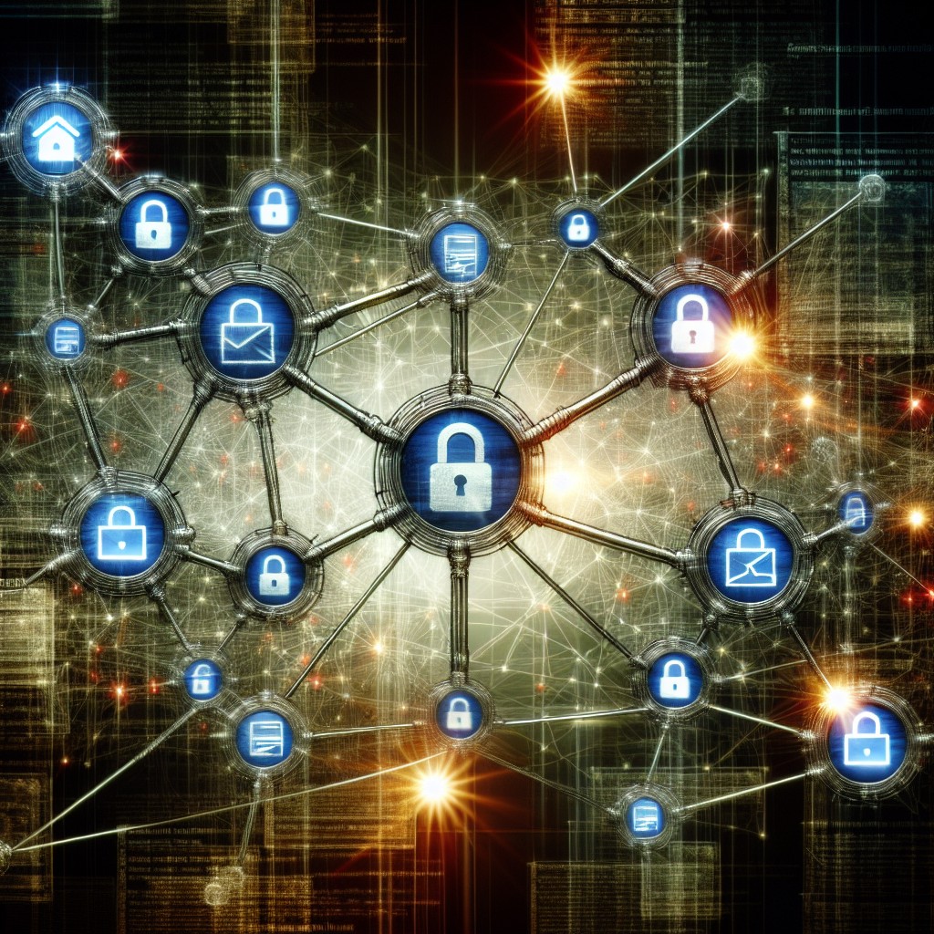 Une image représentant des connexions entre différents sites web, symbolisant le concept de backlinks et leur importance dans le référencement en 2024.