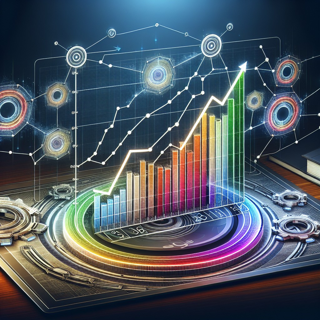 Un graphique montrant une montée en flèche du classement SEO grâce à des backlinks de qualité.