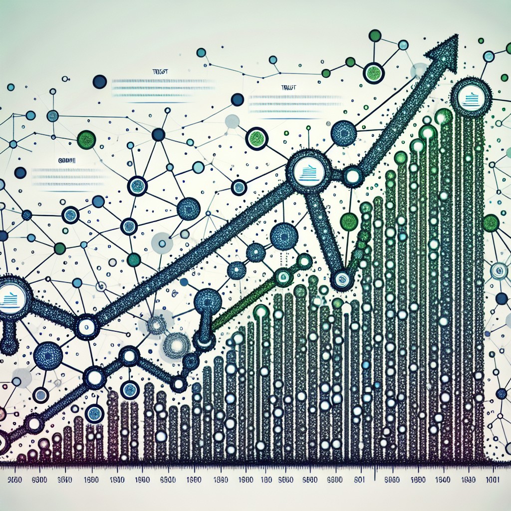 Une image illustrant l'importance des backlinks pour le SEO avec des graphiques montrant une croissance exponentielle.