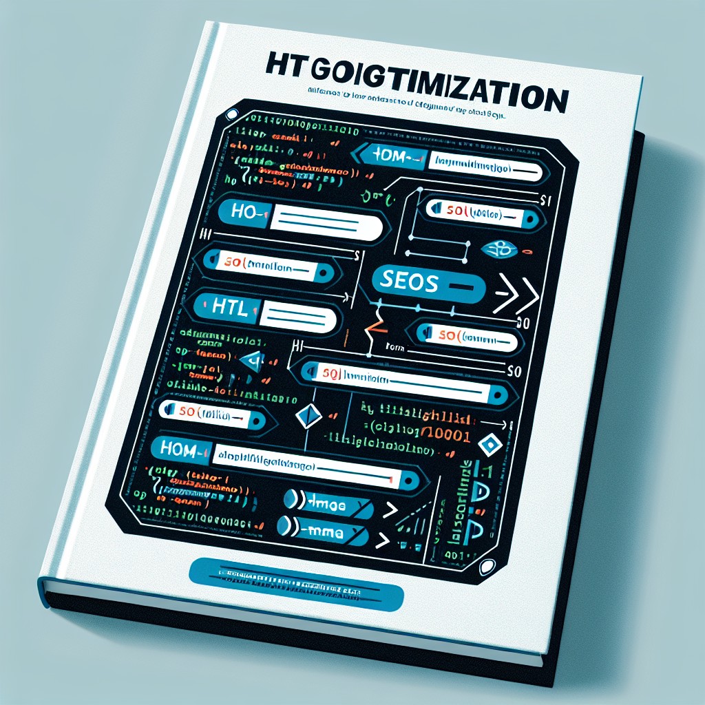 Image de couverture montrant un exemple de code HTML avec différentes balises mises en évidence pour l'optimisation SEO.