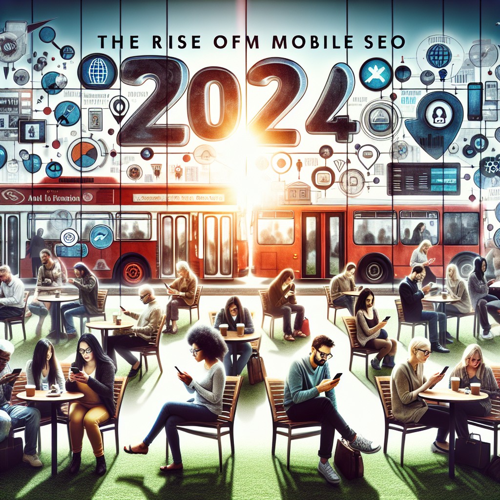 Image de couverture montrant des utilisateurs sur leurs smartphones, symbolisant l'importance croissante du SEO mobile en 2024.