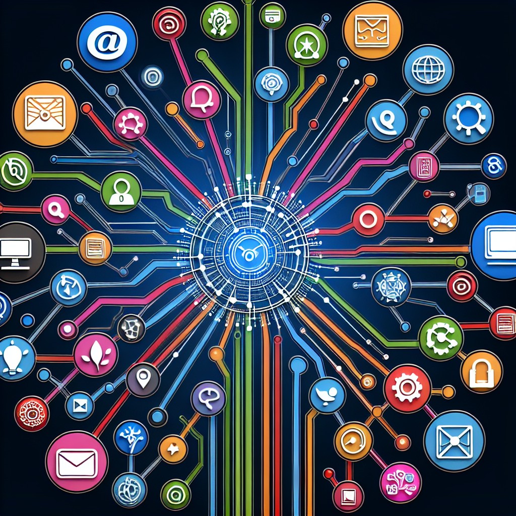 Un ensemble d'outils numériques interconnectés représentant la personnalisation web.