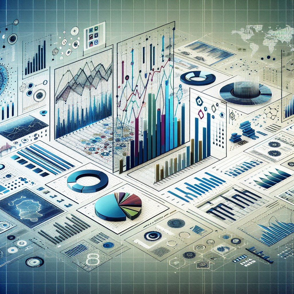 Image de couverture représentant une analyse de données statistiques et des graphiques de tendances numériques.