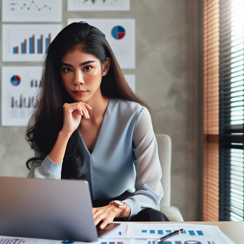 Un entrepreneur utilisant un ordinateur portable pour mener des stratégies de marketing digital pour sa PME.