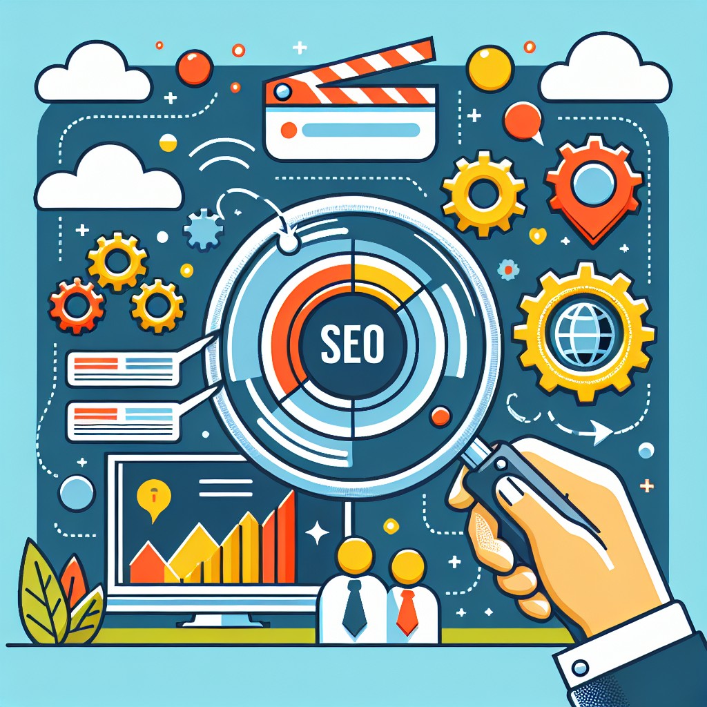 Illustration de l'importance du SEO dans le marketing digital, montrant l'optimisation des moteurs de recherche.