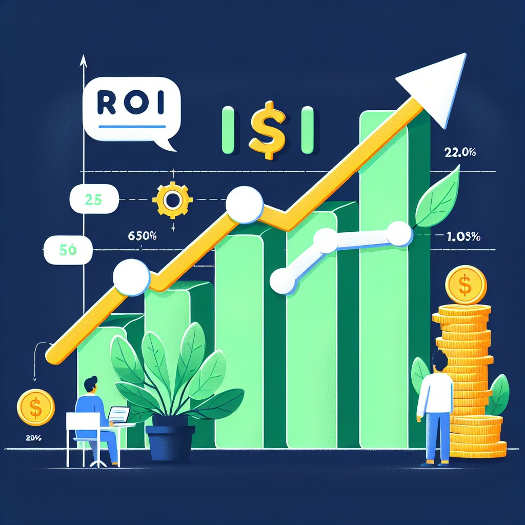 Image représentant un graphique croissant symbolisant l'impact du SEO sur le ROI.