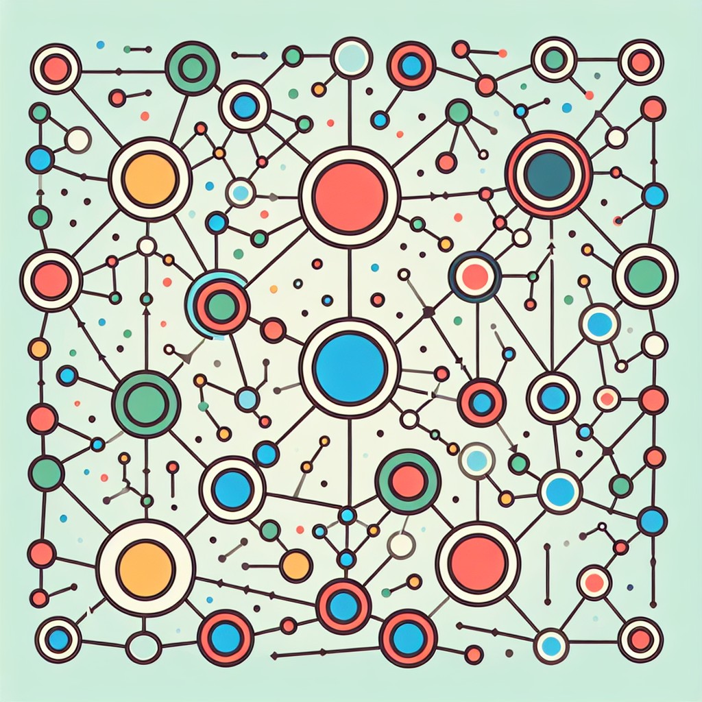 Illustration de liens hypertextes symbolisant des connexions entre plusieurs sites web pour représenter des backlinks.