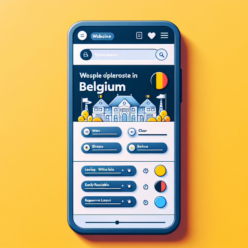 Un smartphone avec une page web parfaitement optimisée pour une expérience utilisateur agréable en Belgique.