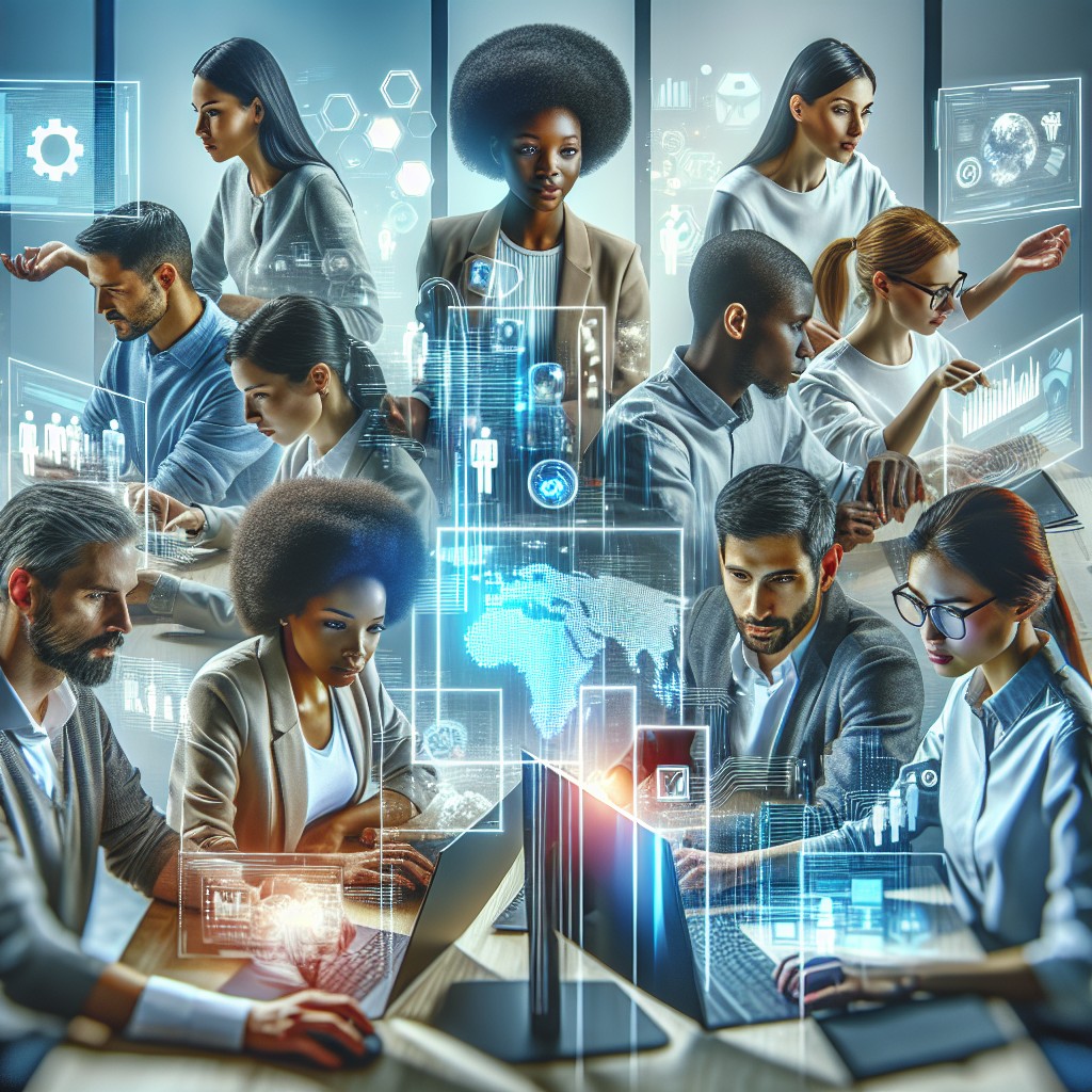 Image de couverture représentant des professionnels en pleine collaboration sur des projets digitaux innovants, symbolisant l'expertise et l'innovation d'Innovaplus.