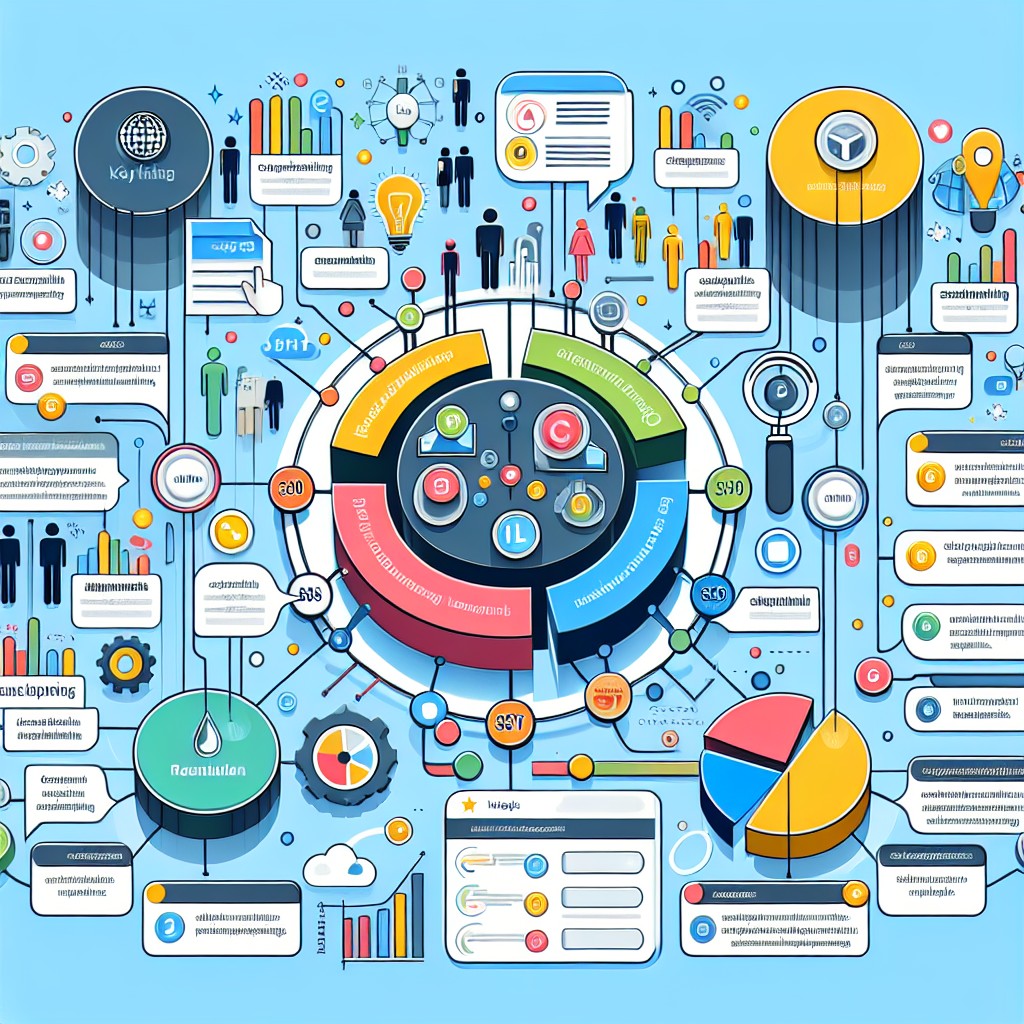 Un graphique montrant l'importance des mots-clés dans le marketing digital.