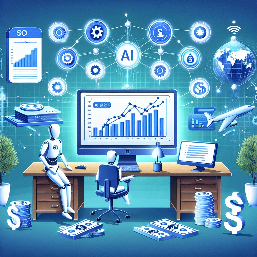 Illustration de l'intégration du Machine Learning dans les stratégies de SEO pour optimiser le retour sur investissement.