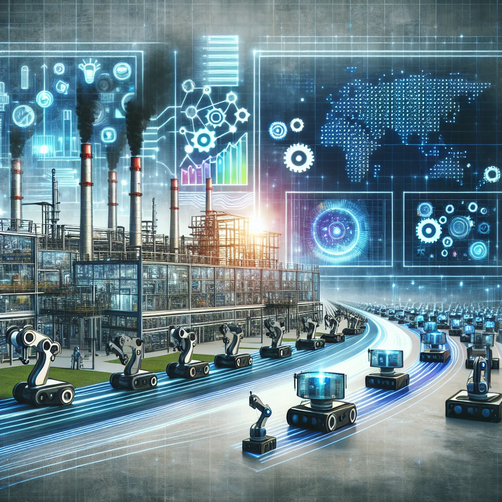 Une illustration symbolisant la transformation technologique en Wallonie par le Machine Learning, montrant par exemple des lignes de production modernes et des analyses de données.