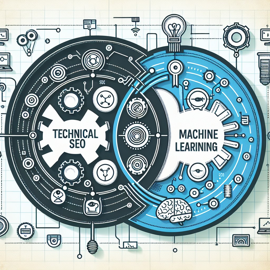 Graphique illustrant l'intersection du SEO technique et du Machine Learning