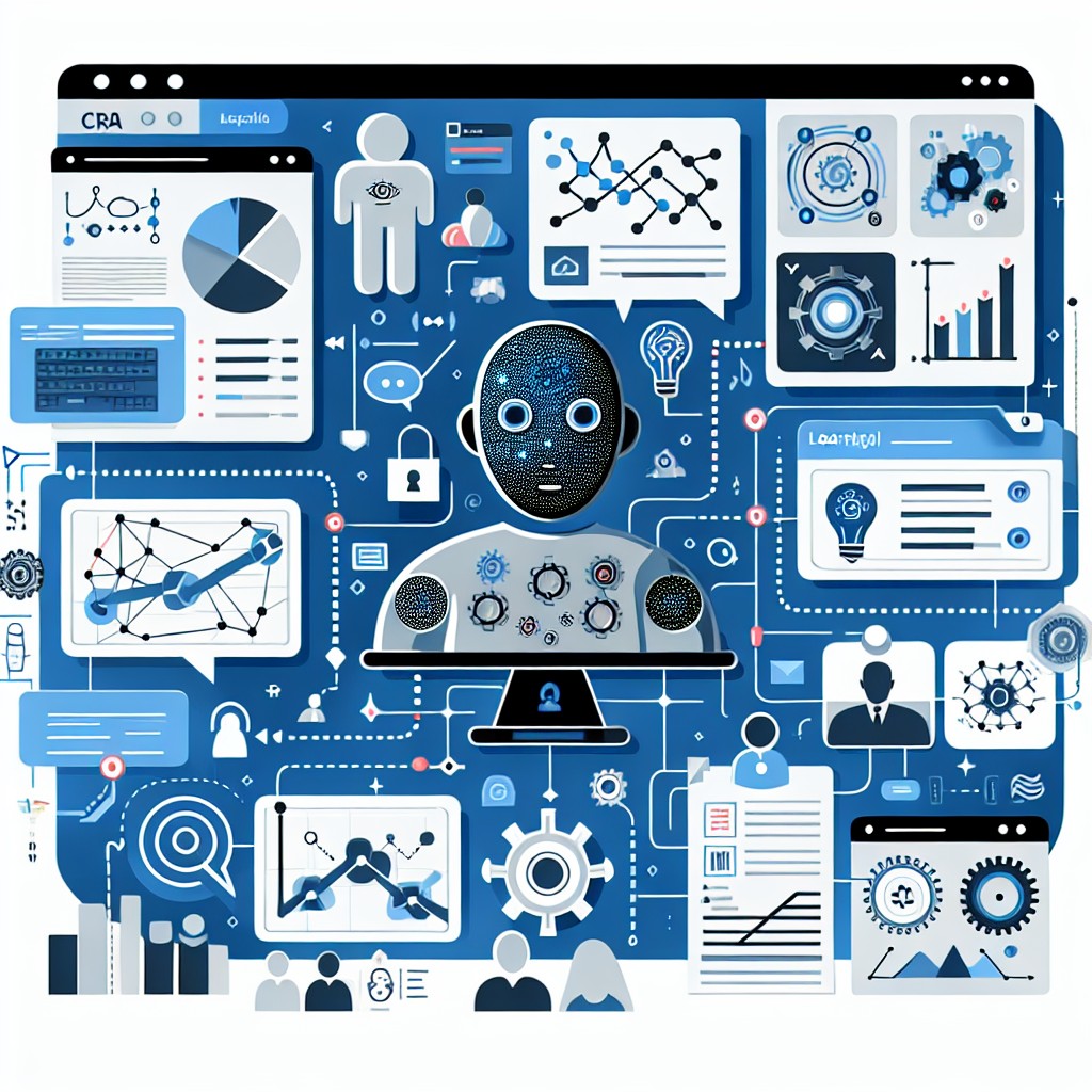 Illustration de l'intégration du machine learning dans un système CRM moderne