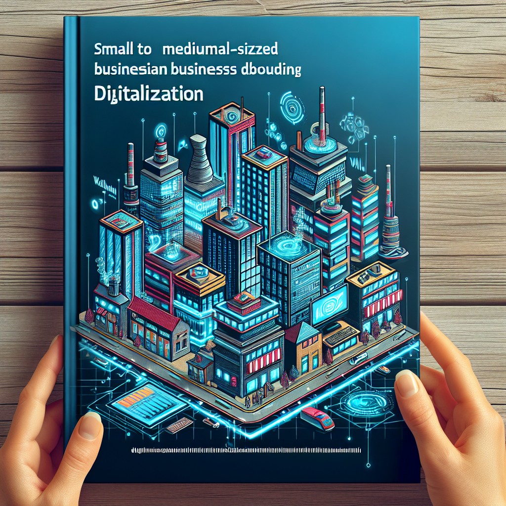 Couverture montrant une PME wallonne en pleine digitalisation, illustrant la modernité et l'innovation.