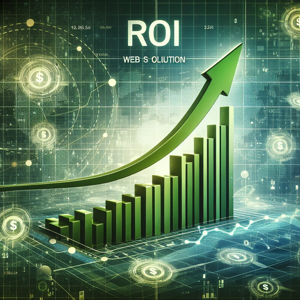 Image de couverture représentant un graphique ascendant symbolisant la croissance du ROI grâce à des solutions web.