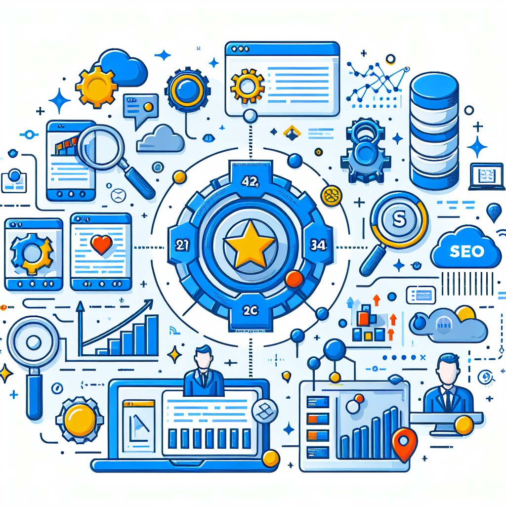 Graphique illustrant le SEO technique et son impact sur le classement d'un site web en Belgique