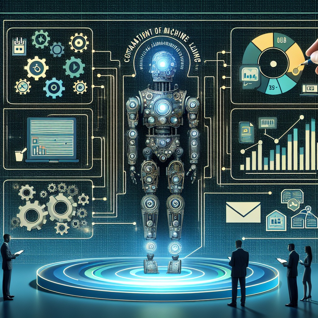 Un graphique représentant l'intégration du machine learning dans les stratégies de contenu des PME