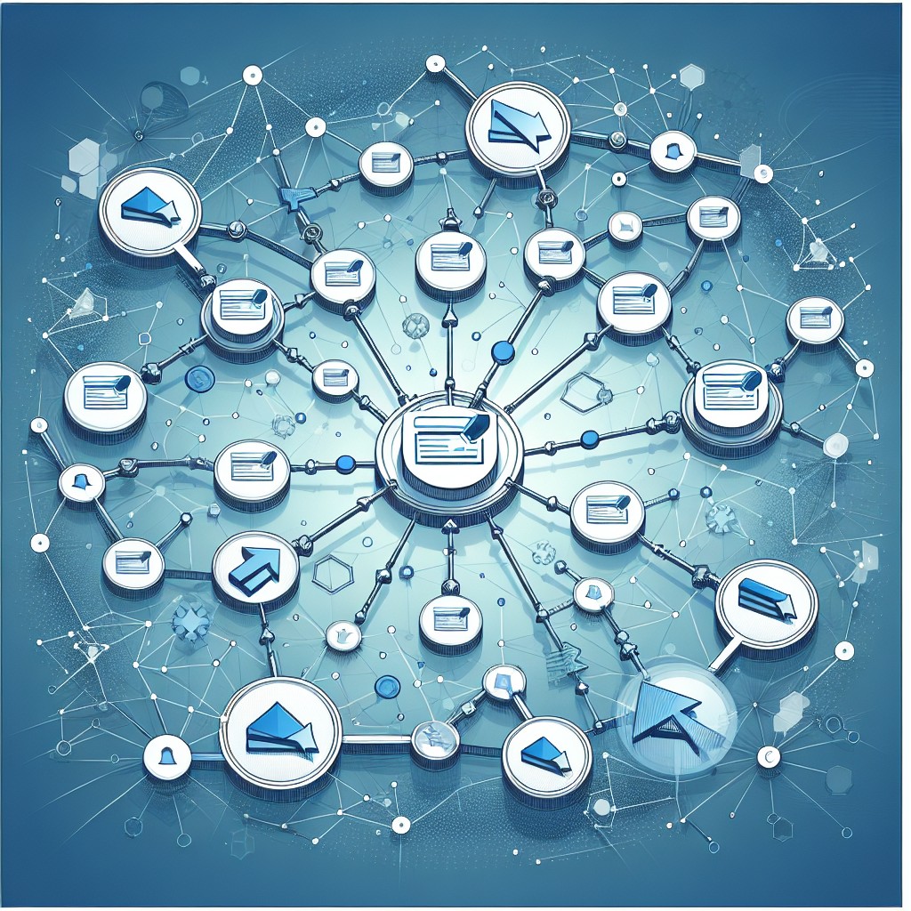 Une représentation graphique illustrant les backlinks dans le monde du SEO, montrant leur importance pour l’optimisation des moteurs de recherche en 2024.