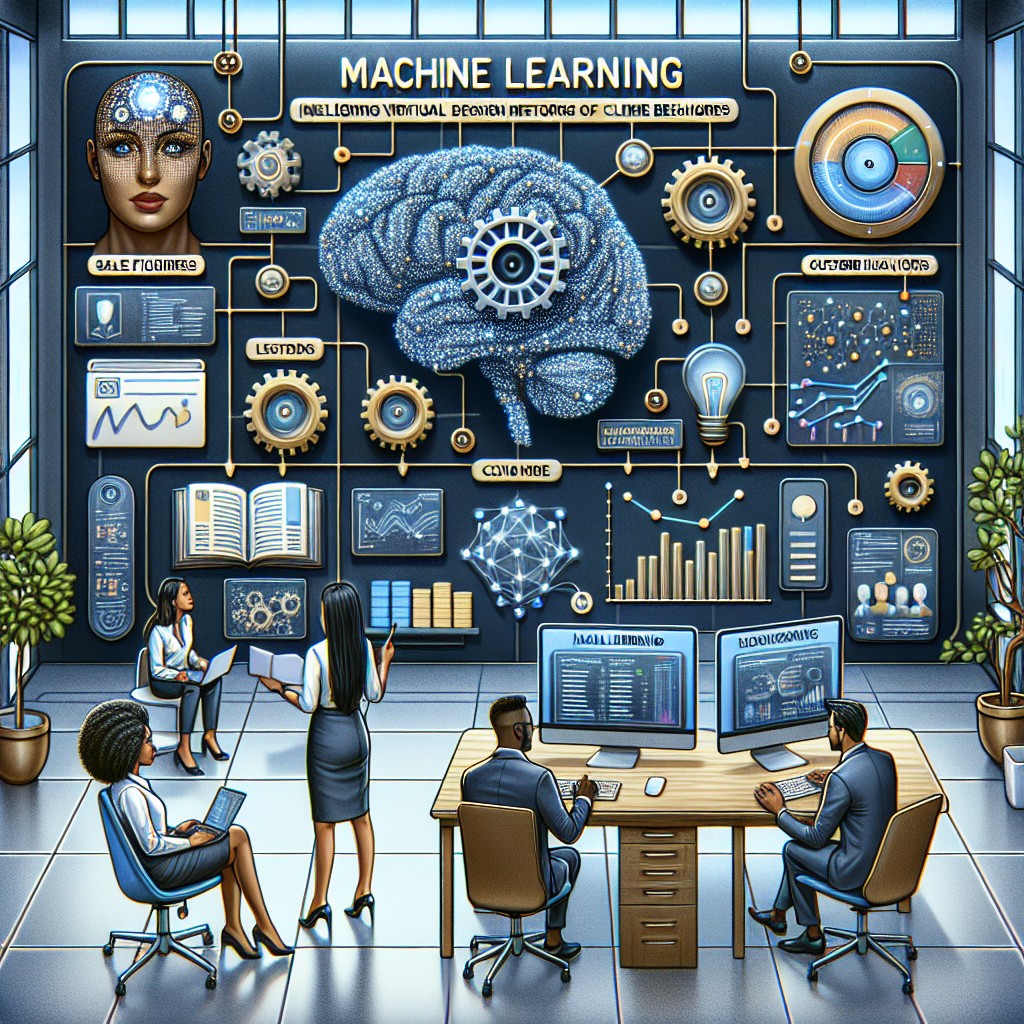 Image de couverture montrant un concept de Machine Learning appliqué à une petite entreprise.