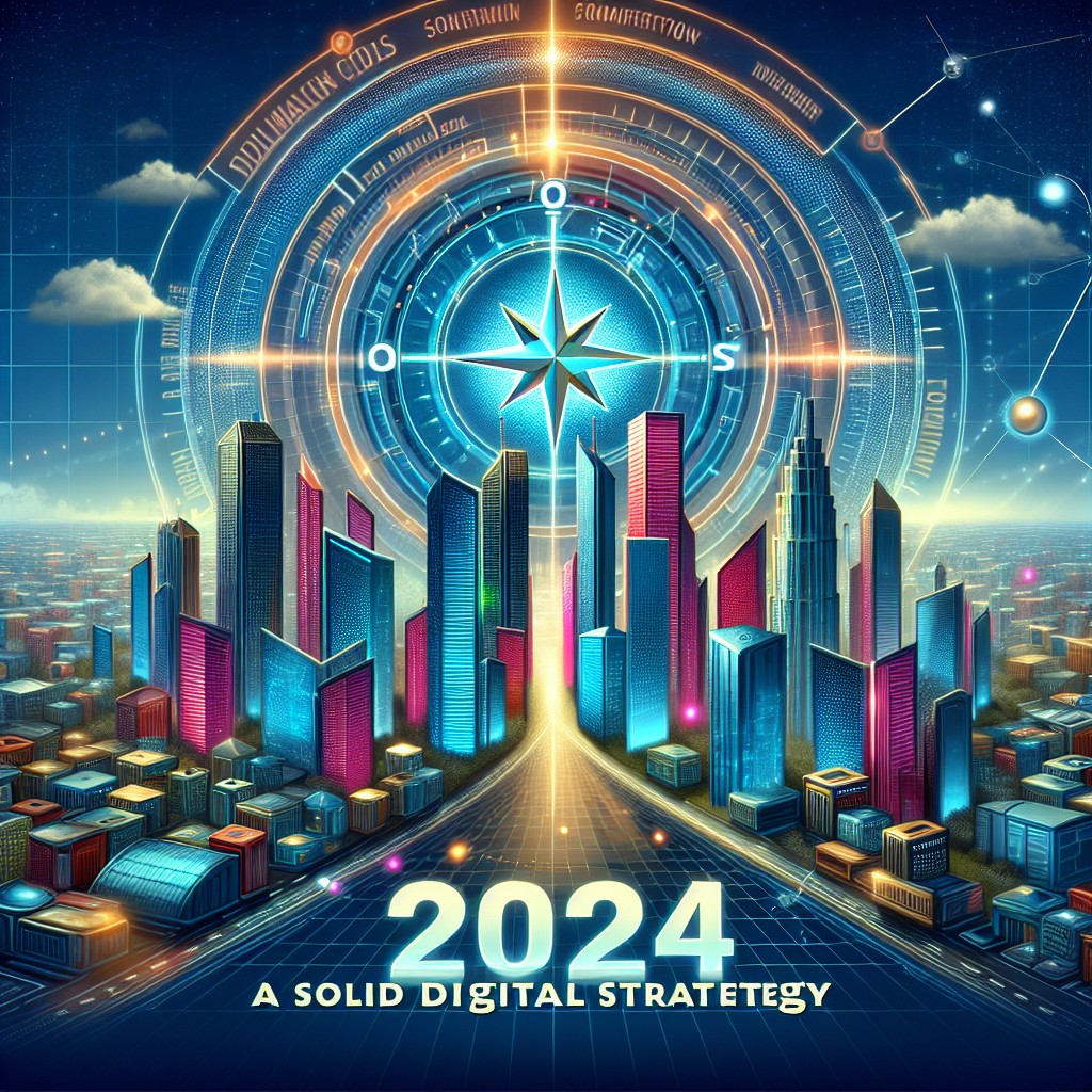 Image de couverture illustrant l'importance d'une stratégie digitale solide pour le succès des entreprises en 2024.