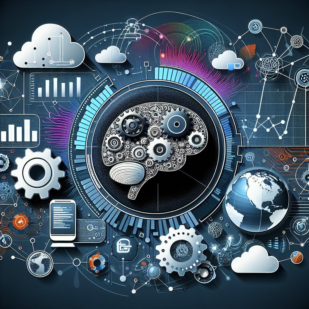 Couverture illustrant la digitalisation moderne avec des éléments technologiques comme l'IA, les data analytics, et une forte présence en ligne.