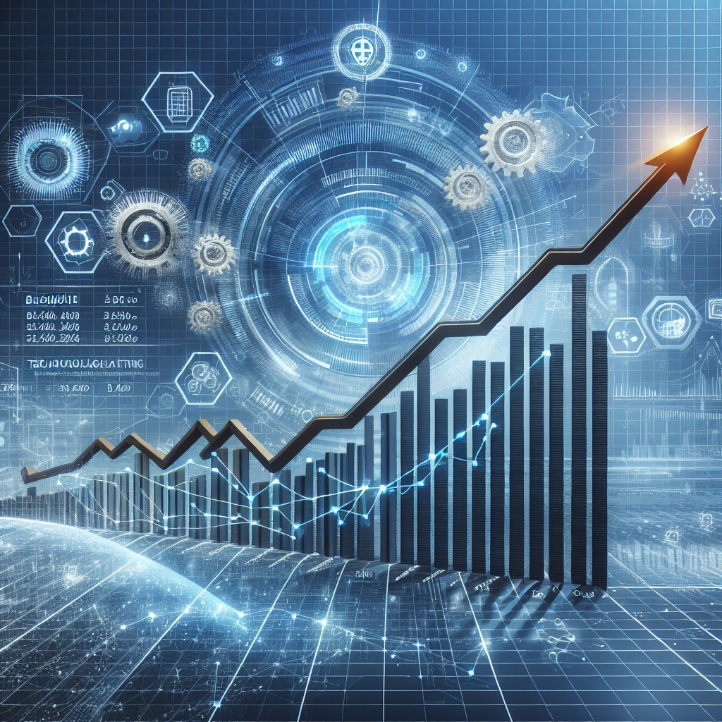 Graphique dynamique illustrant la croissance de l'e-commerce en Belgique en 2024 avec des tendances technologiques.