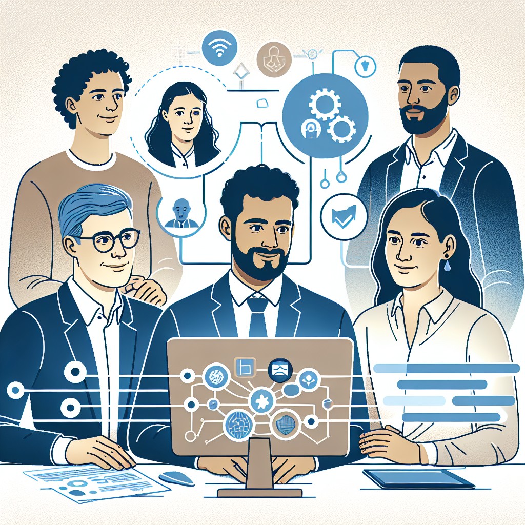 Une image de couverture représentant des entrepreneurs en Wallonie discutant de stratégies digitales devant un ordinateur.