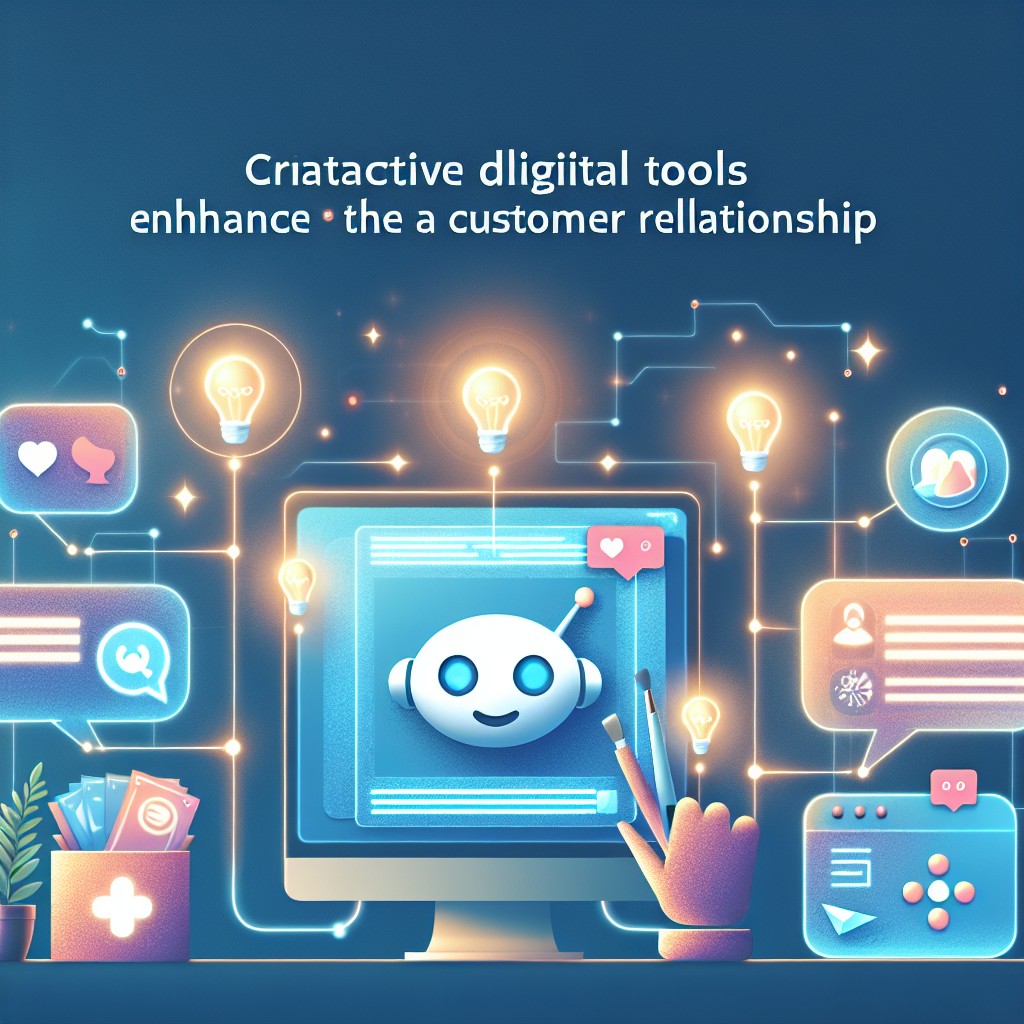 Image de couverture montrant des outils numériques interactifs améliorant la relation client.