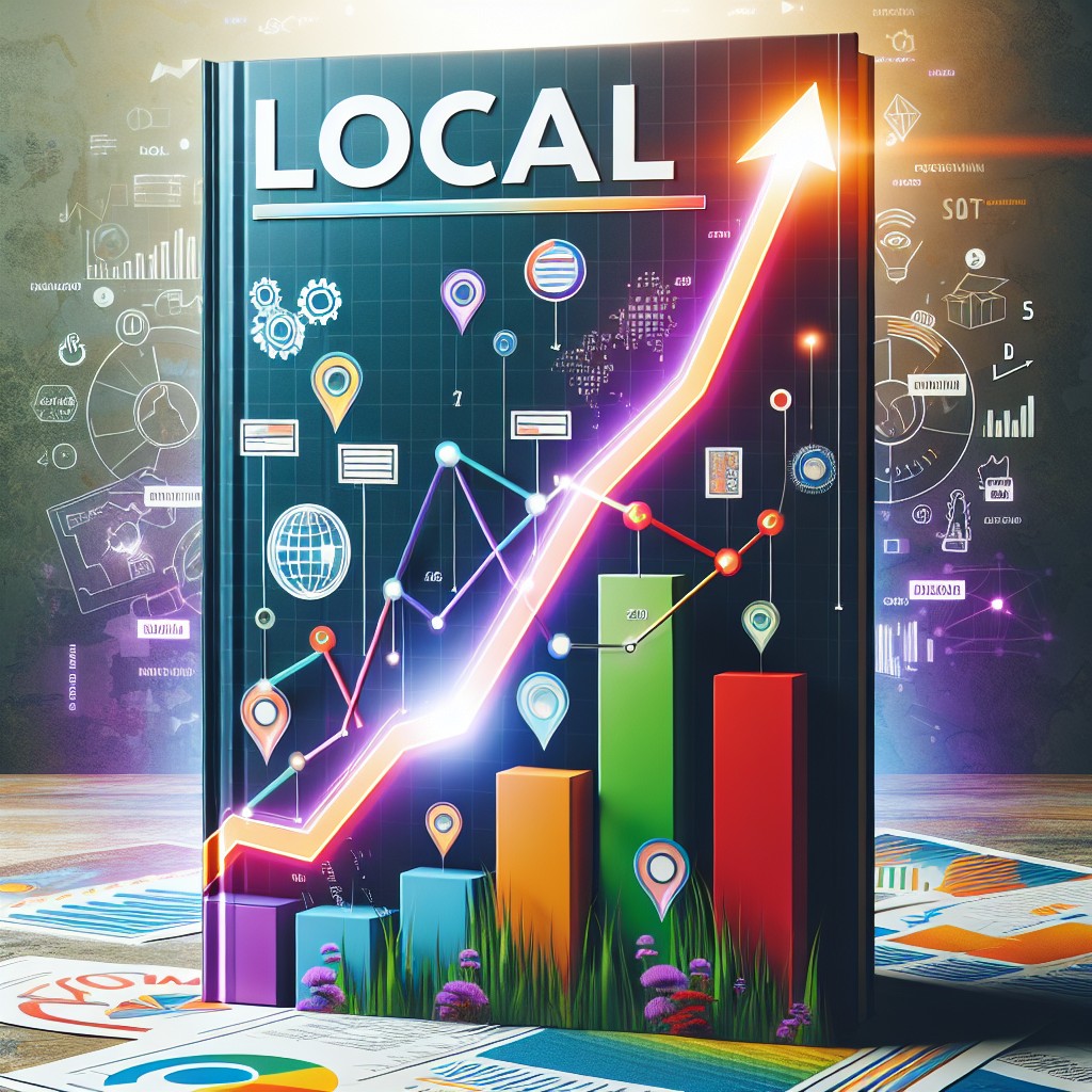 Une image de couverture montrant un graphique en pleine croissance représentant le succès en SEO local.