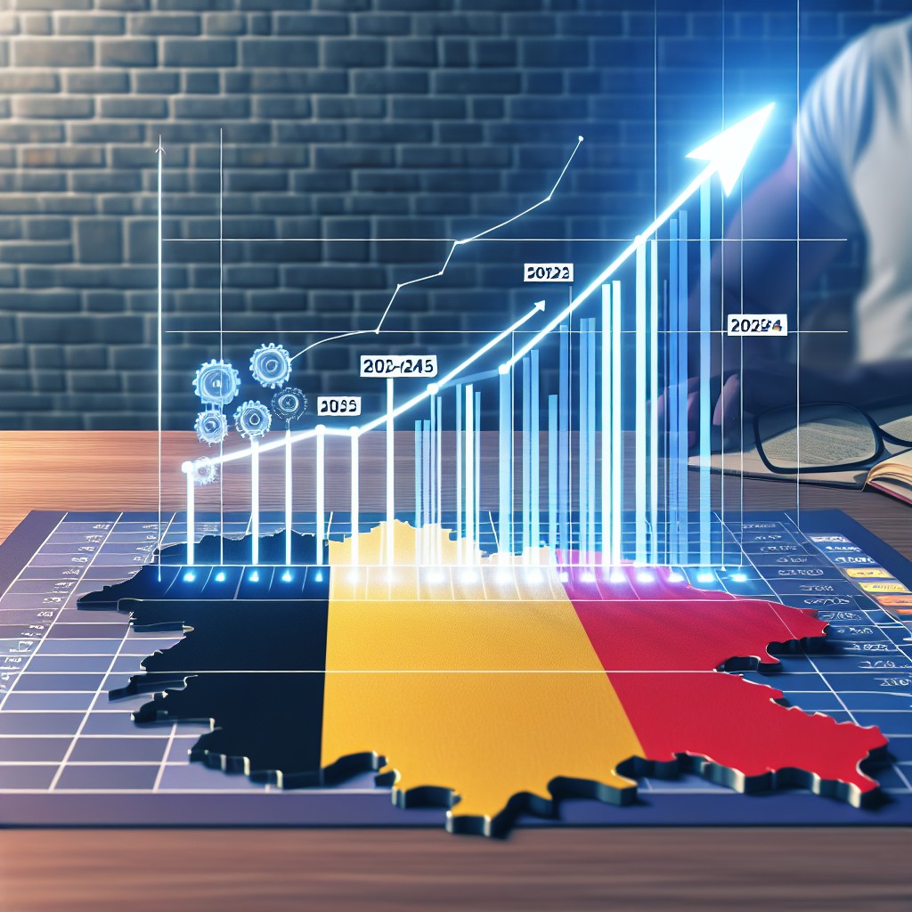 Graphique montrant la croissance du SEO local en Belgique entre 2023 et 2024