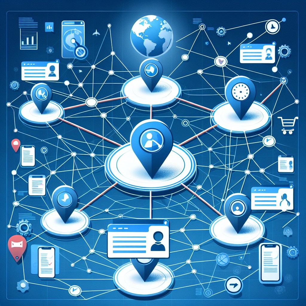 Illustration de l'importance des backlinks dans le SEO moderne, montrant des connexions entre pages web.