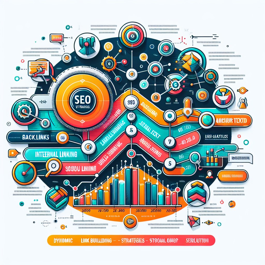 Graphique dynamique illustrant l'évolution des stratégies de liens en SEO au sein du marché belge