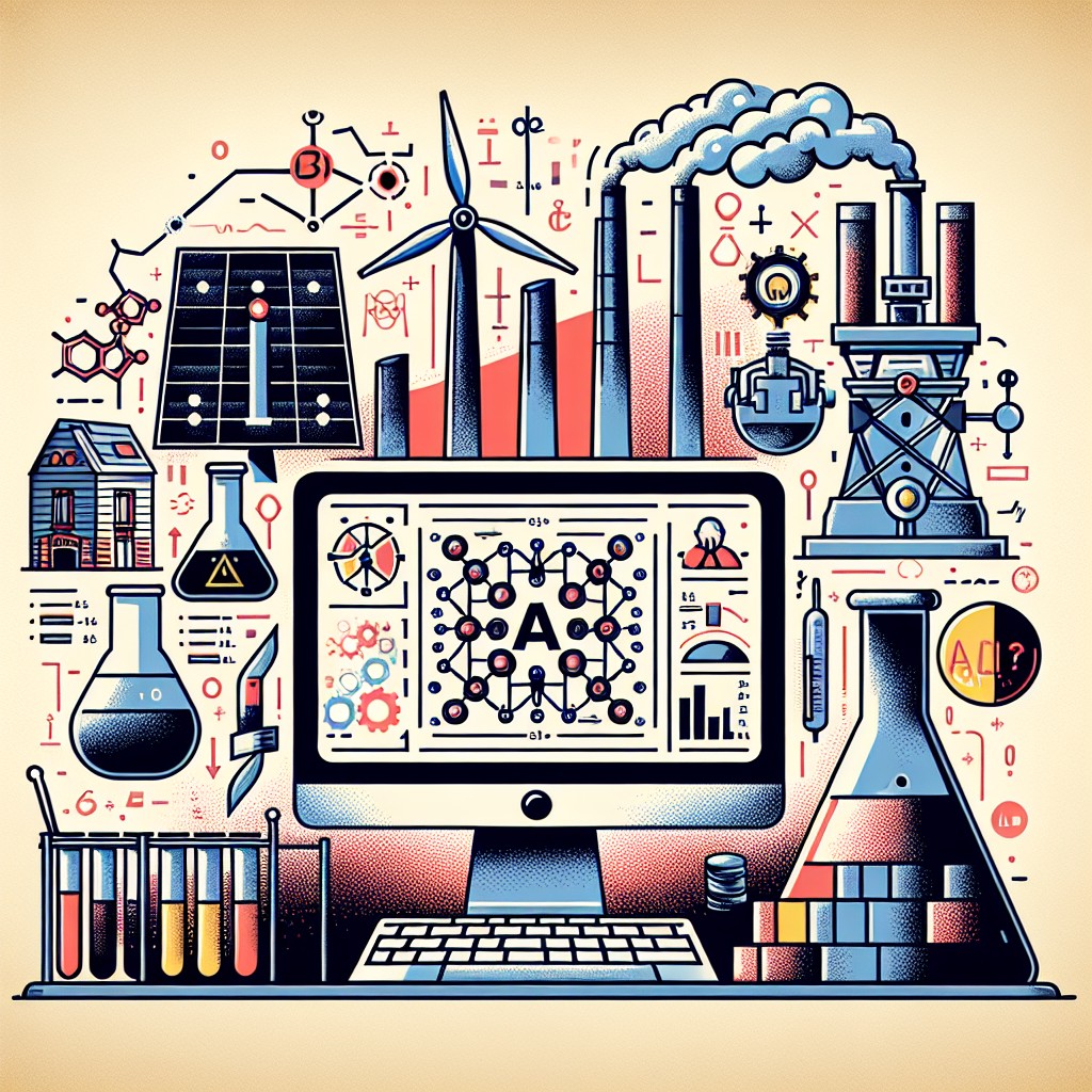 Une illustration symbolisant le Machine Learning en action dans différents secteurs d'activité en Belgique.