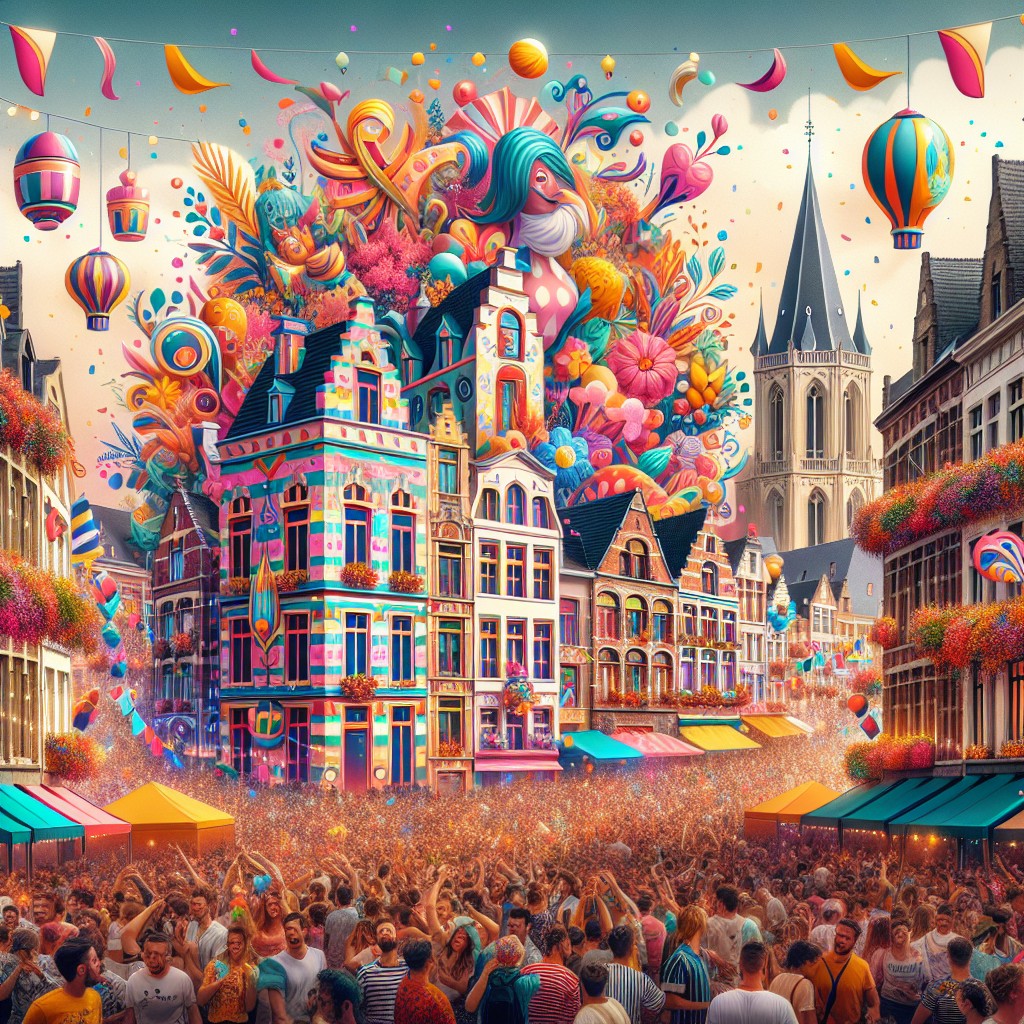 Image de couverture montrant la foule et les décorations festives lors de la Fête de Wallonie à Liège, avec des couleurs vibrantes et une ambiance joyeuse.