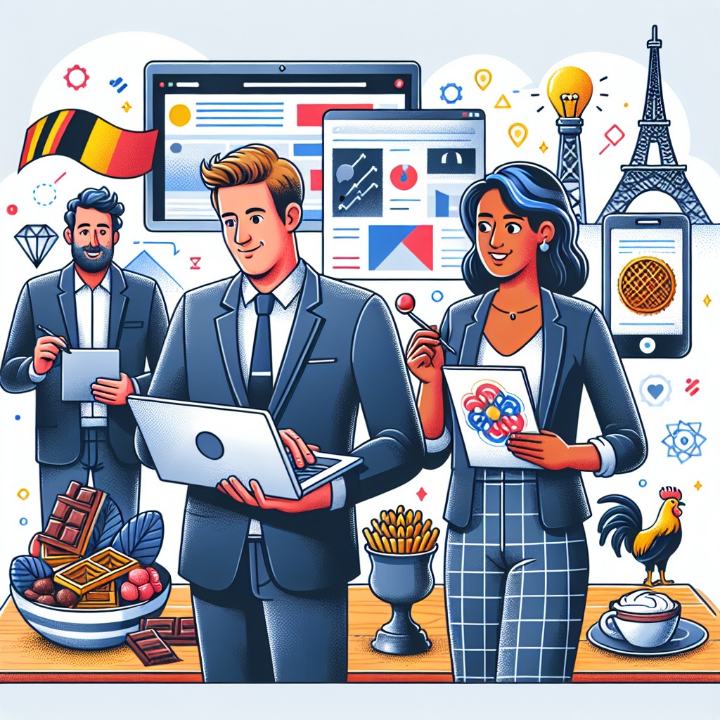 Cover image illustrating the collaboration between a business and a web agency in Wallonia.