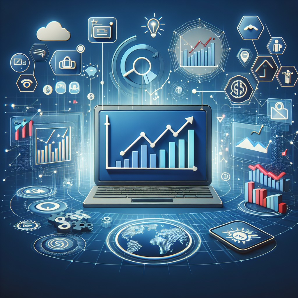 Couverture de l'article montrant des éléments digitaux sur un écran, représentant la croissance en ligne des PME.